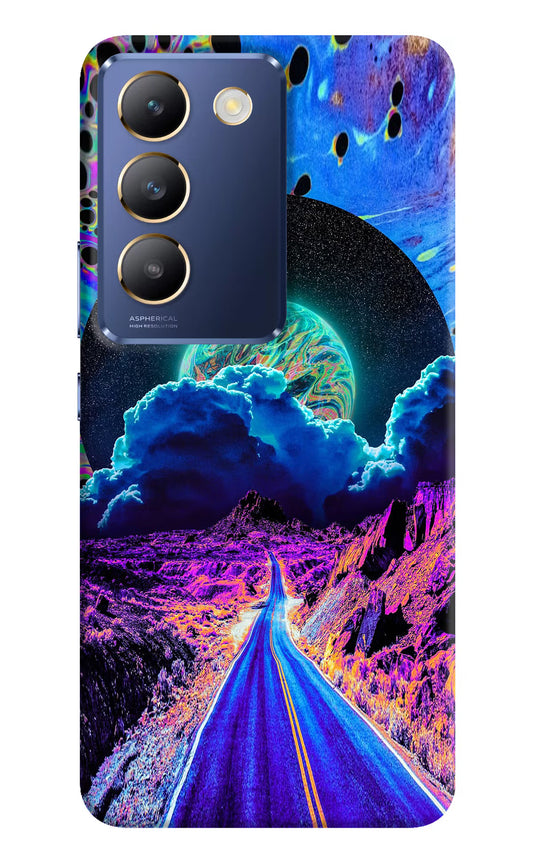 Psychedelic Painting Vivo Y200E 5G/T3 5G Hard Case Back Cover by Casekaro