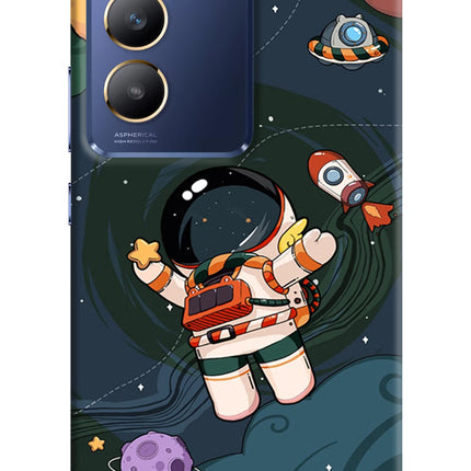 Cartoon Astronaut Vivo Y200E 5G/T3 5G Hard Case Back Cover by Casekaro
