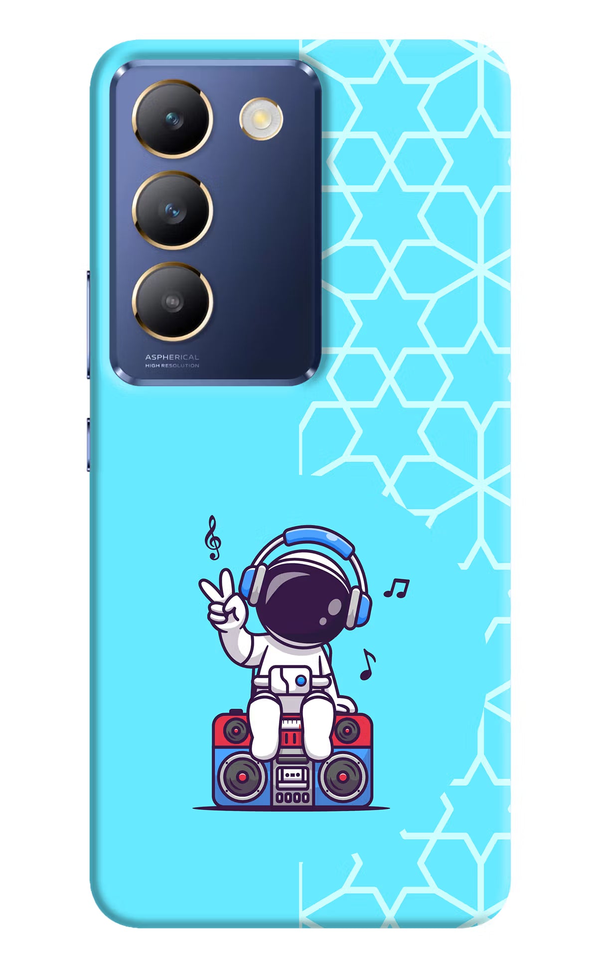 Cute Astronaut Chilling Vivo Y200E 5G/T3 5G Hard Case Back Cover by Casekaro