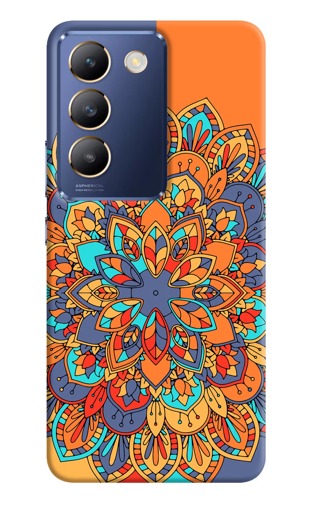 Color Mandala Vivo Y200E 5G/T3 5G Hard Case Back Cover by Casekaro