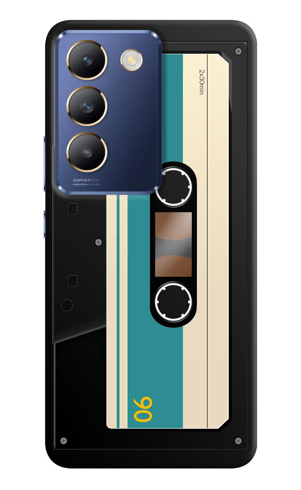 Cassette Vivo Y200E 5G/T3 5G Hard Case Back Cover by Casekaro