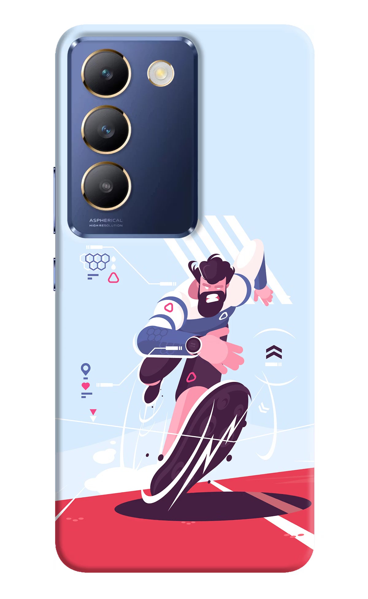 Run Pro Vivo Y200E 5G/T3 5G Hard Case Back Cover by Casekaro