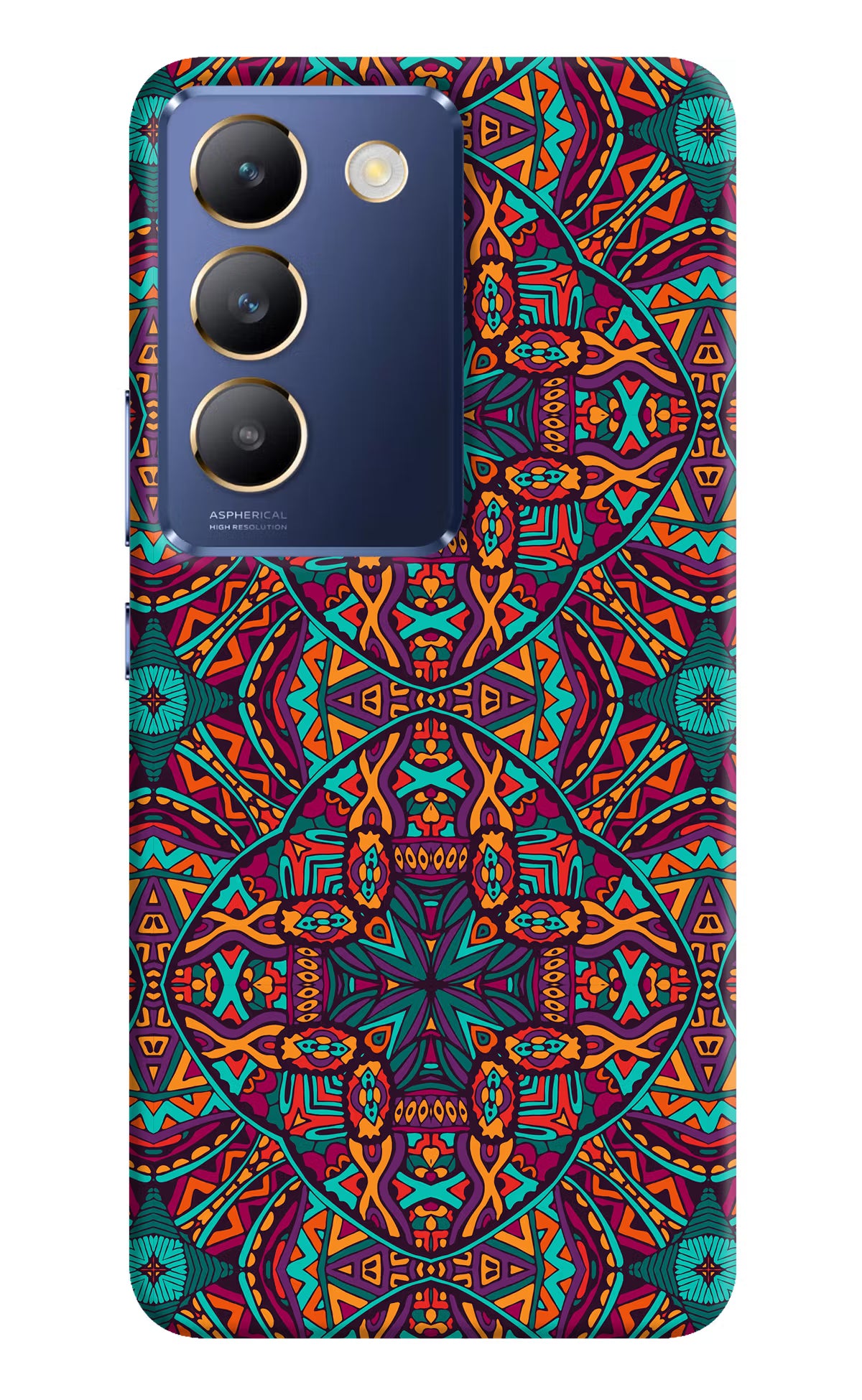 Colour Mandala Vivo Y200E 5G/T3 5G Hard Case Back Cover by Casekaro
