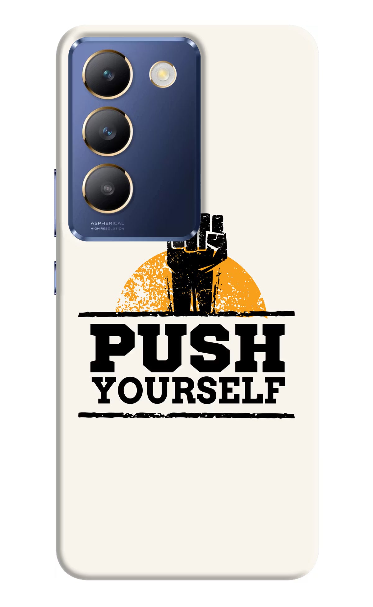 Push Yourself Vivo Y200E 5G/T3 5G Hard Case Back Cover by Casekaro
