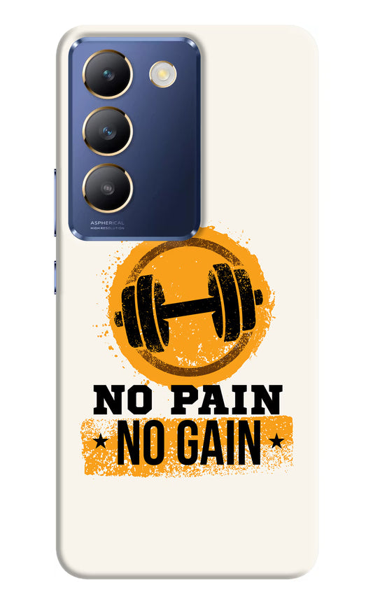 No Pain No Gain Vivo Y200E 5G/T3 5G Hard Case Back Cover by Casekaro