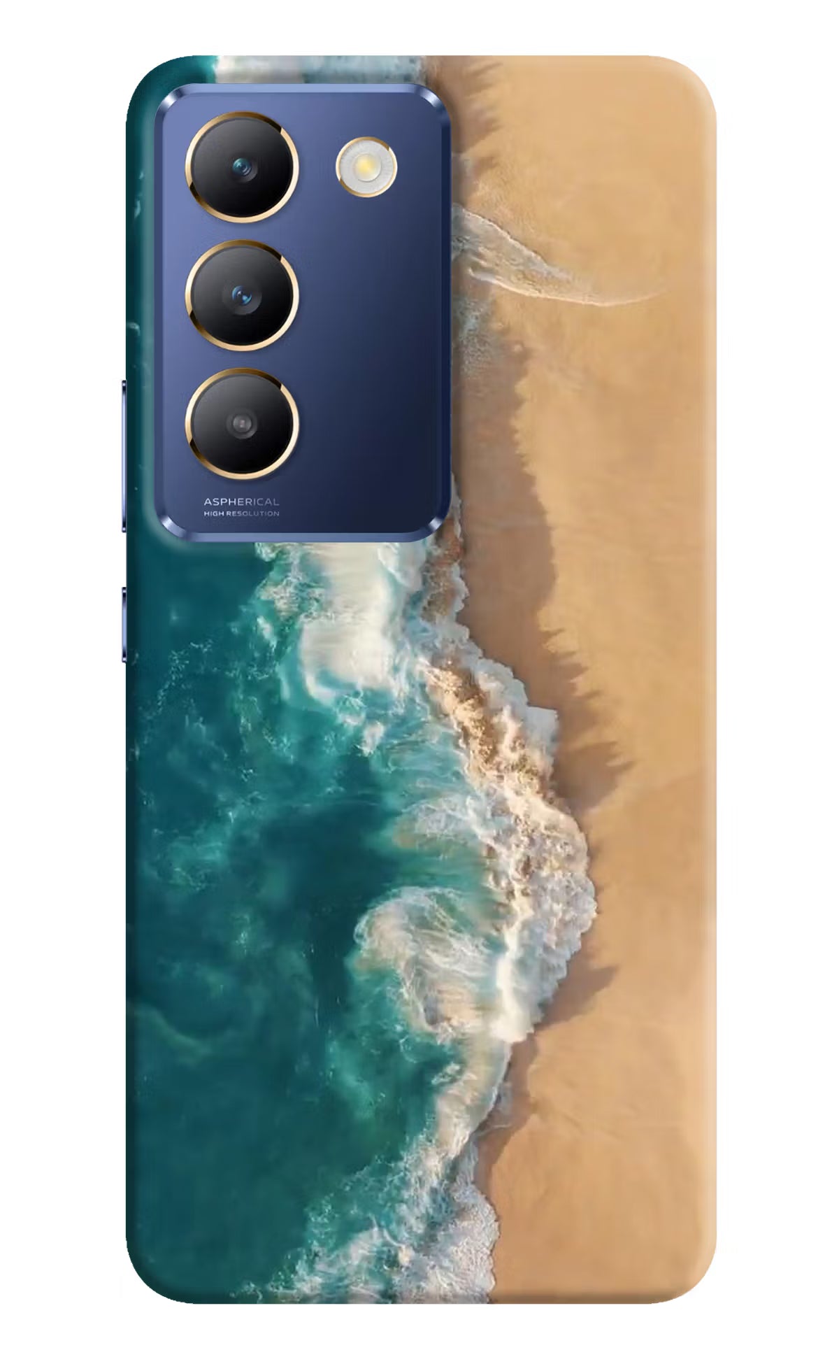 Ocean Beach Vivo Y200E 5G/T3 5G Hard Case Back Cover by Casekaro