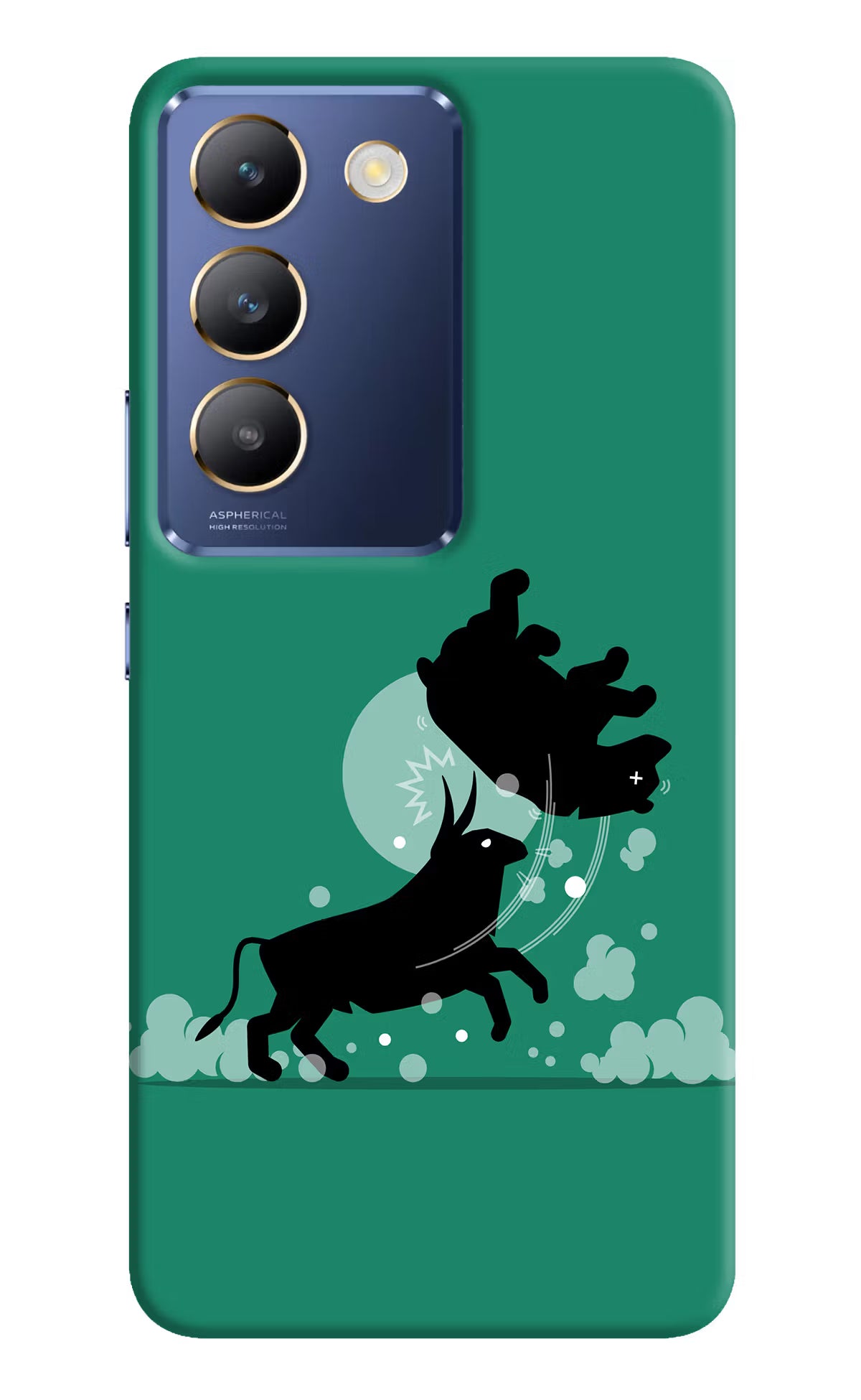 Bull Conqueror Vivo Y200E 5G/T3 5G Hard Case Back Cover by Casekaro