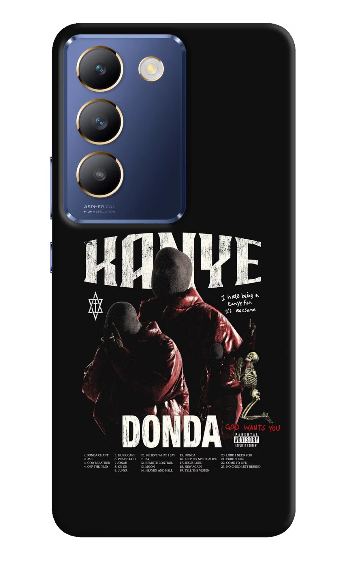 Donda Kanye West Vivo Y200E 5G/T3 5G Hard Case Back Cover by Casekaro
