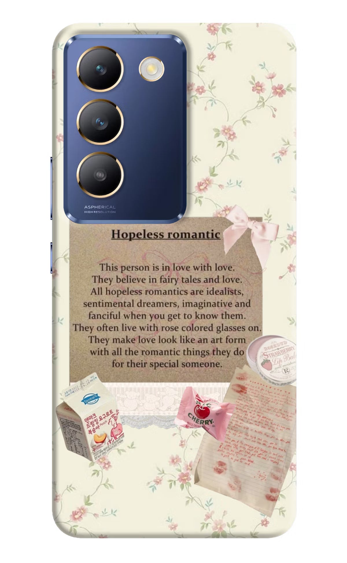 Hopeless Romantic Vivo Y200E 5G/T3 5G Hard Case Back Cover by Casekaro