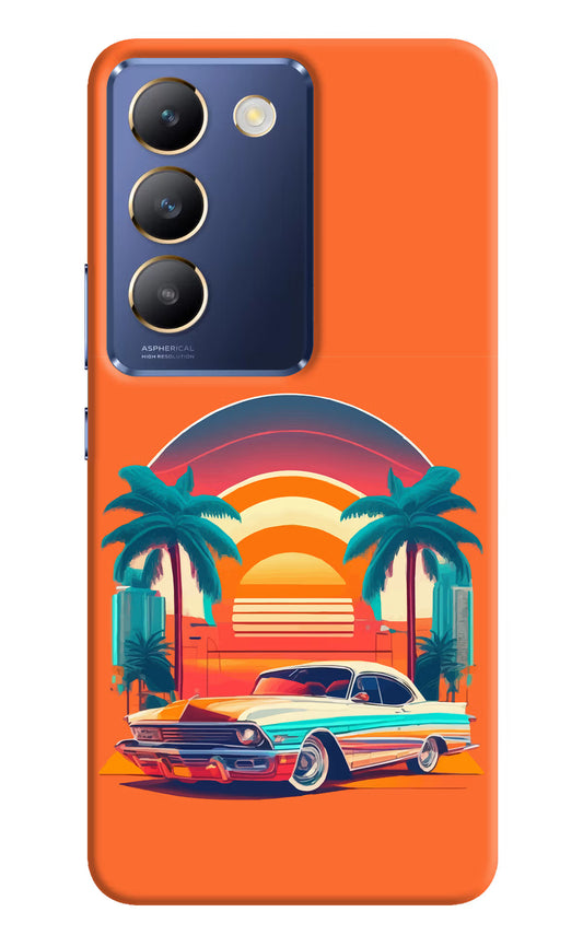 Palm Drive 80s Vivo Y200E 5G/T3 5G Hard Case Back Cover by Casekaro
