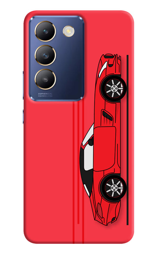 Red Velocity Vivo Y200E 5G/T3 5G Hard Case Back Cover by Casekaro