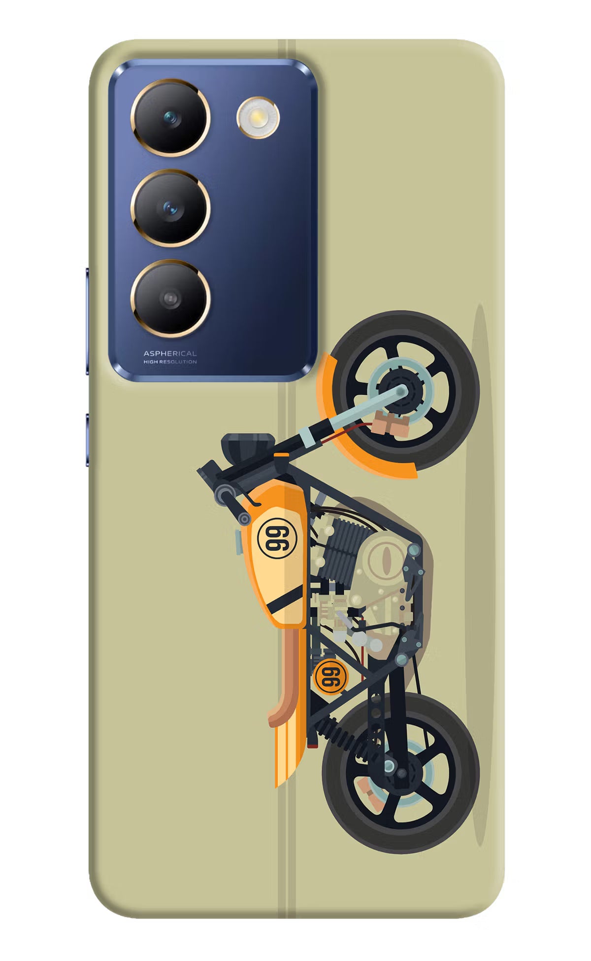 Vertical Speedster Vivo Y200E 5G/T3 5G Hard Case Back Cover by Casekaro