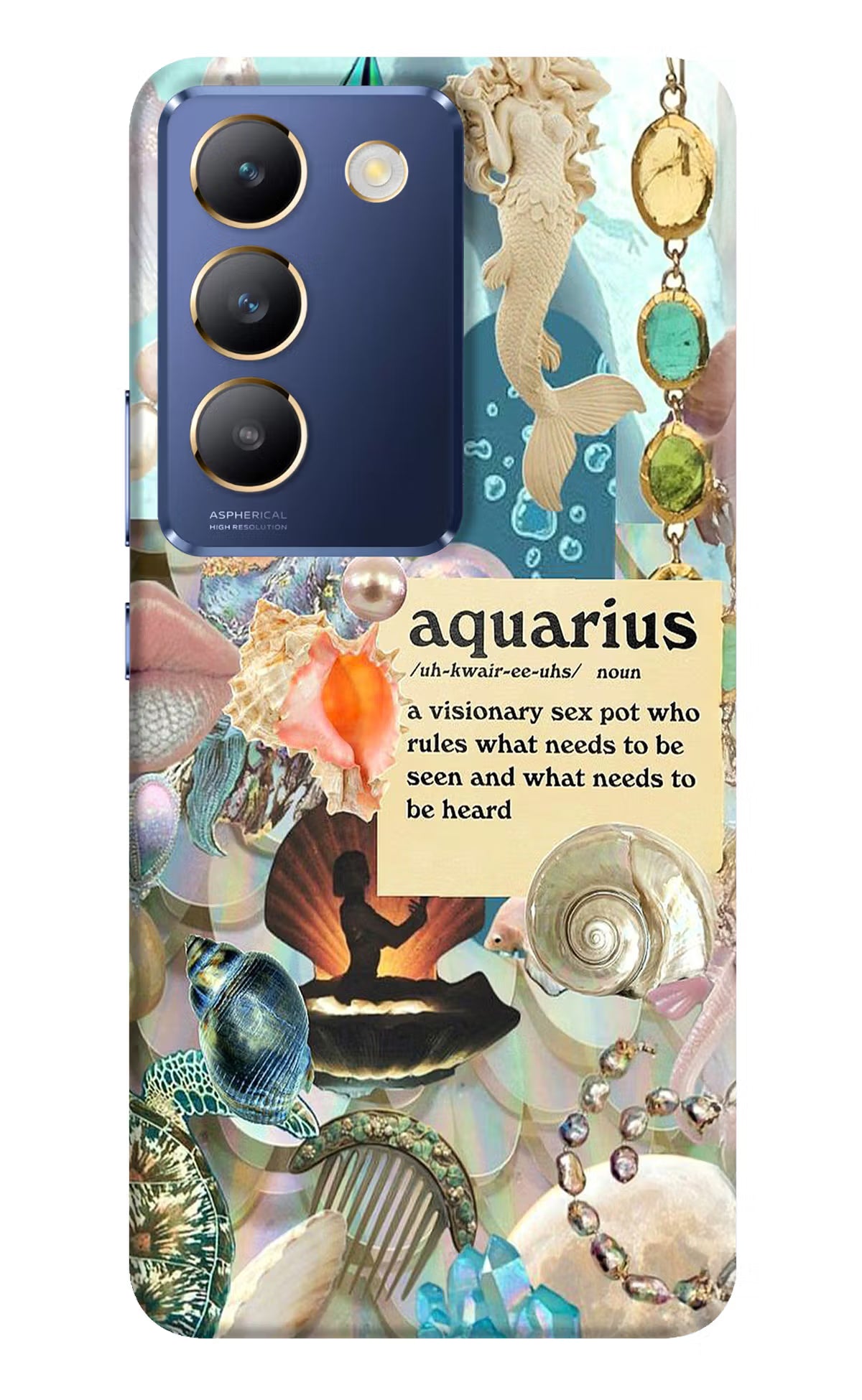 Aquarius Zodiac Vivo Y200E 5G/T3 5G Hard Case Back Cover by Casekaro