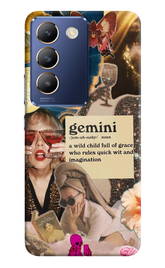 Gemini Zodiac Vivo Y200E 5G/T3 5G Hard Case Back Cover by Casekaro