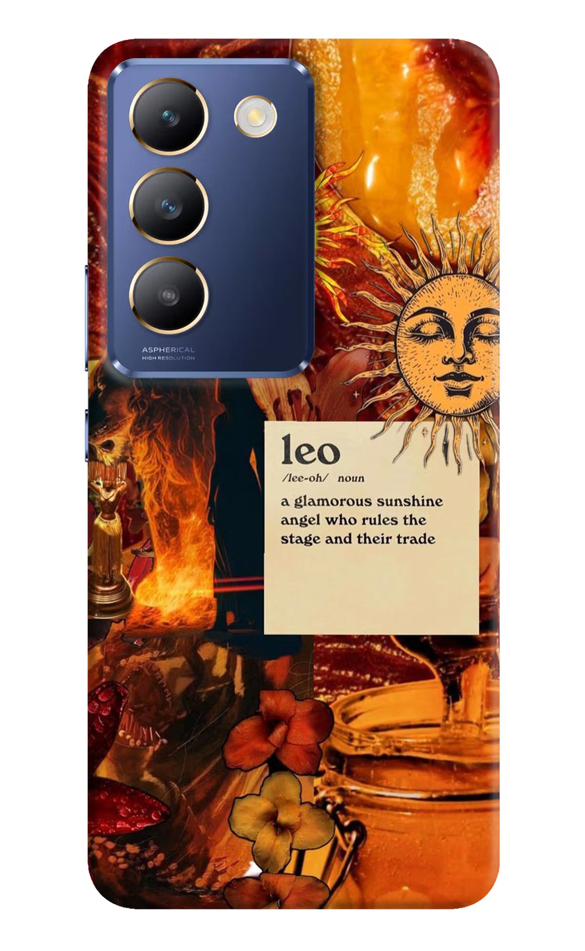 Leo Zodiac Vivo Y200E 5G/T3 5G Hard Case Back Cover by Casekaro