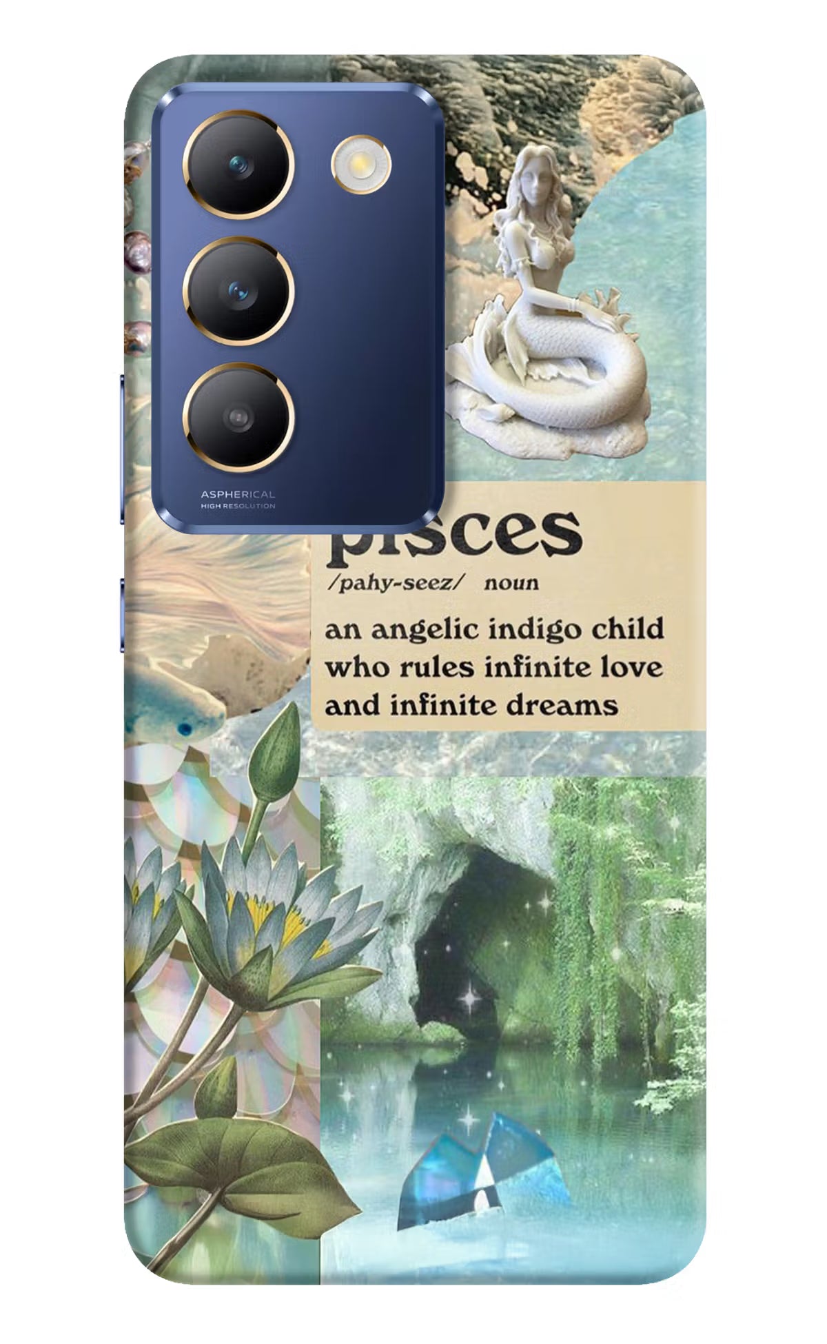 Pisces Zodiac Vivo Y200E 5G/T3 5G Hard Case Back Cover by Casekaro