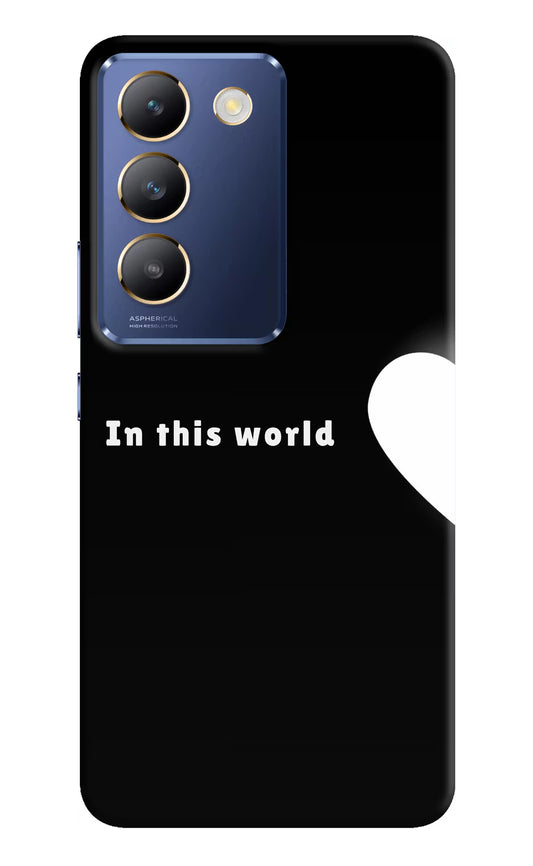This World Vivo Y200E 5G/T3 5G Hard Case Back Cover by Casekaro
