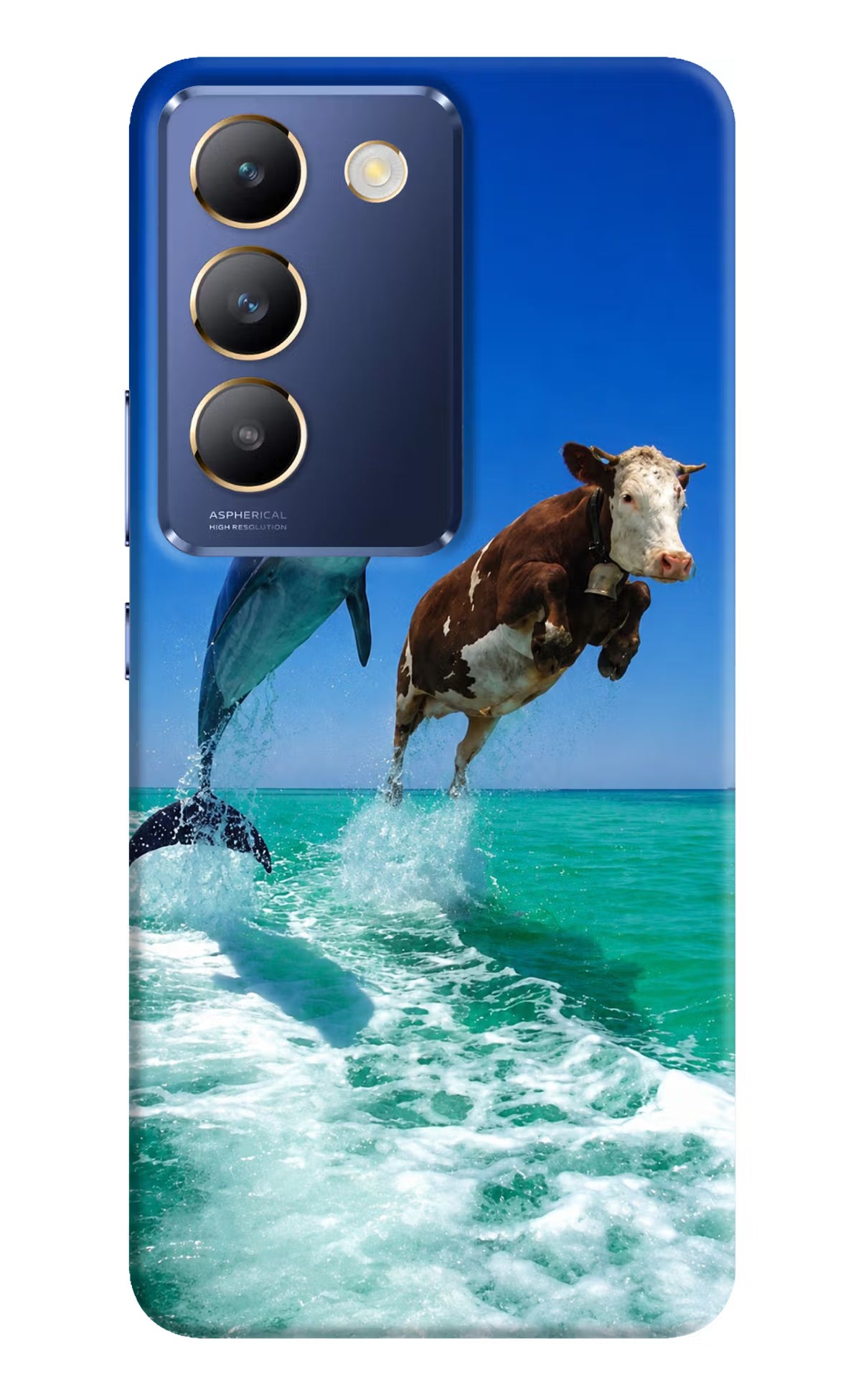 Dolphin vs Cow Vivo Y200E 5G/T3 5G Back Cover
