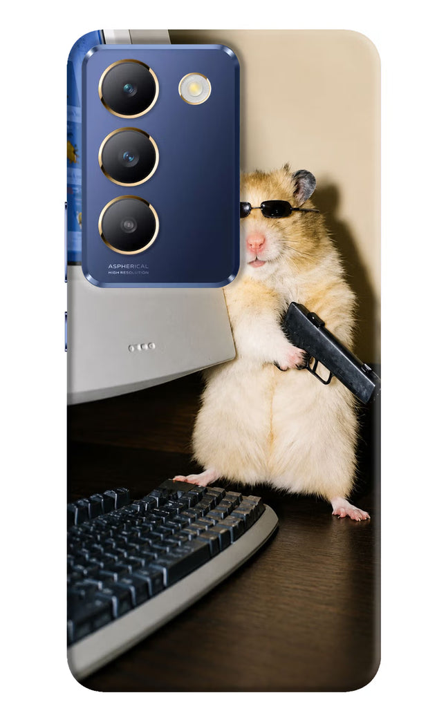 Hacker Hamster Vivo Y200E 5G/T3 5G Hard Case Back Cover by Casekaro