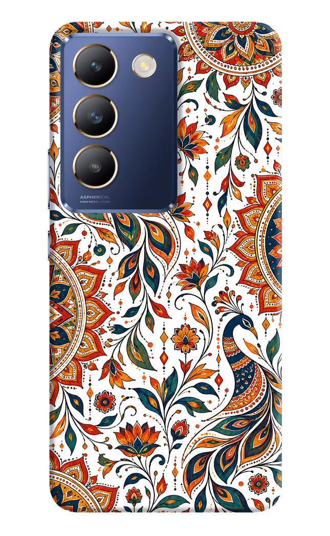 White Mayura Vivo Y200E 5G/T3 5G Hard Case Back Cover by Casekaro