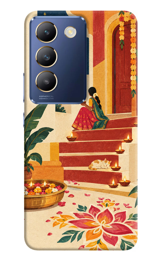 Diwali Rangoli Vivo Y200E 5G/T3 5G Hard Case Back Cover by Casekaro