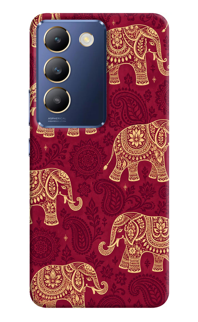 Maroon Elephant Vivo Y200E 5G/T3 5G Hard Case Back Cover by Casekaro