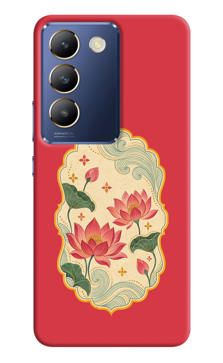 Pink Lotus Vivo Y200E 5G/T3 5G Back Cover, Hard case