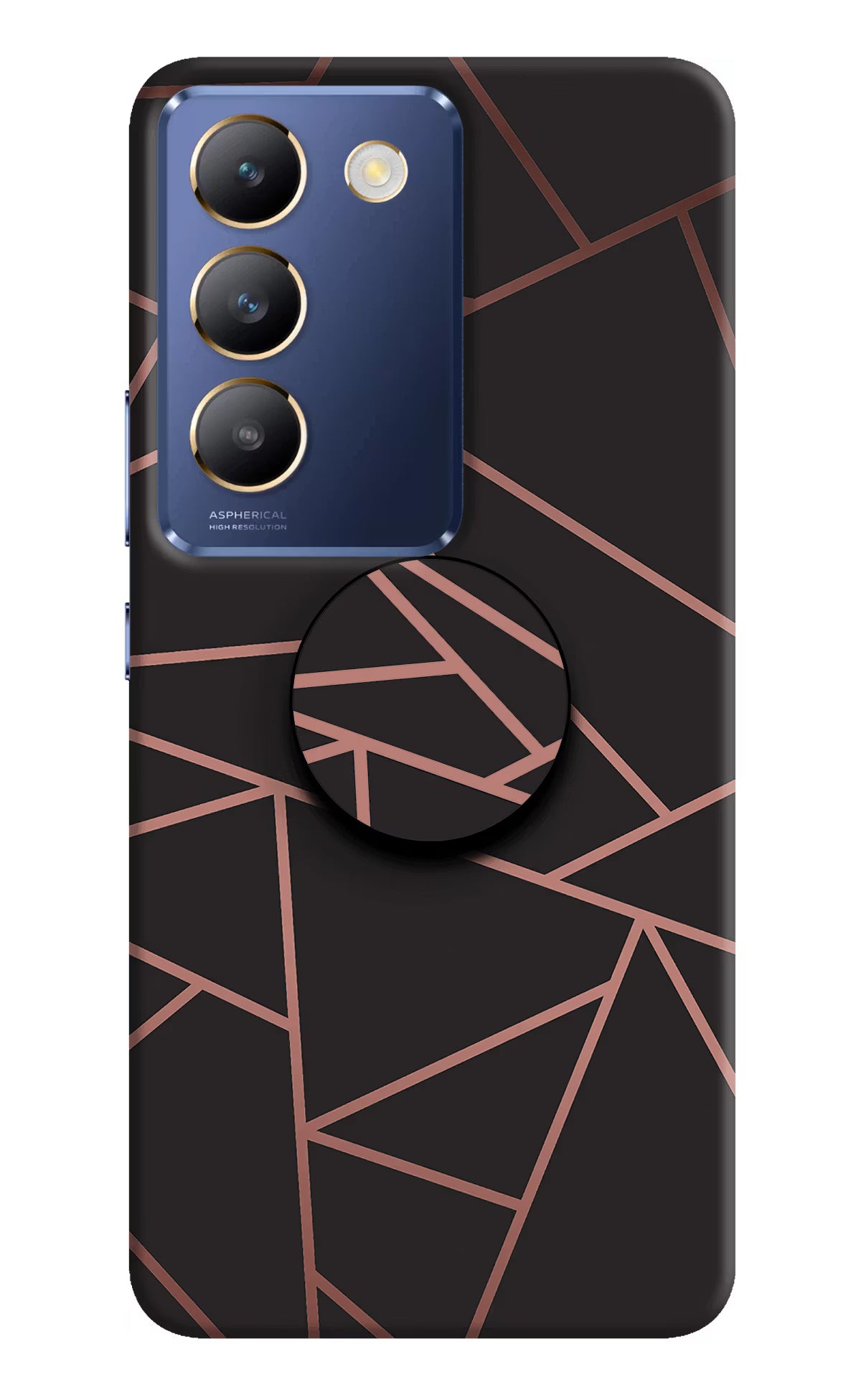 Geometric Pattern Vivo Y200E 5G/T3 5G Pop Case by Casekaro