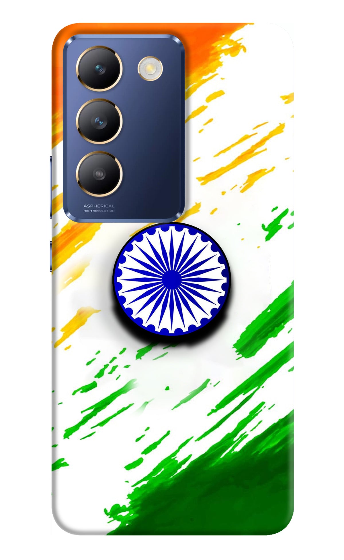 Indian Flag Ashoka Chakra Vivo Y200E 5G/T3 5G Pop Case