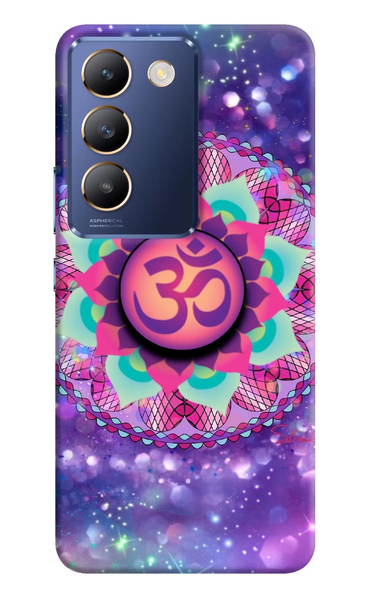 Om Purple Vivo Y200E 5G/T3 5G Pop Case by Casekaro