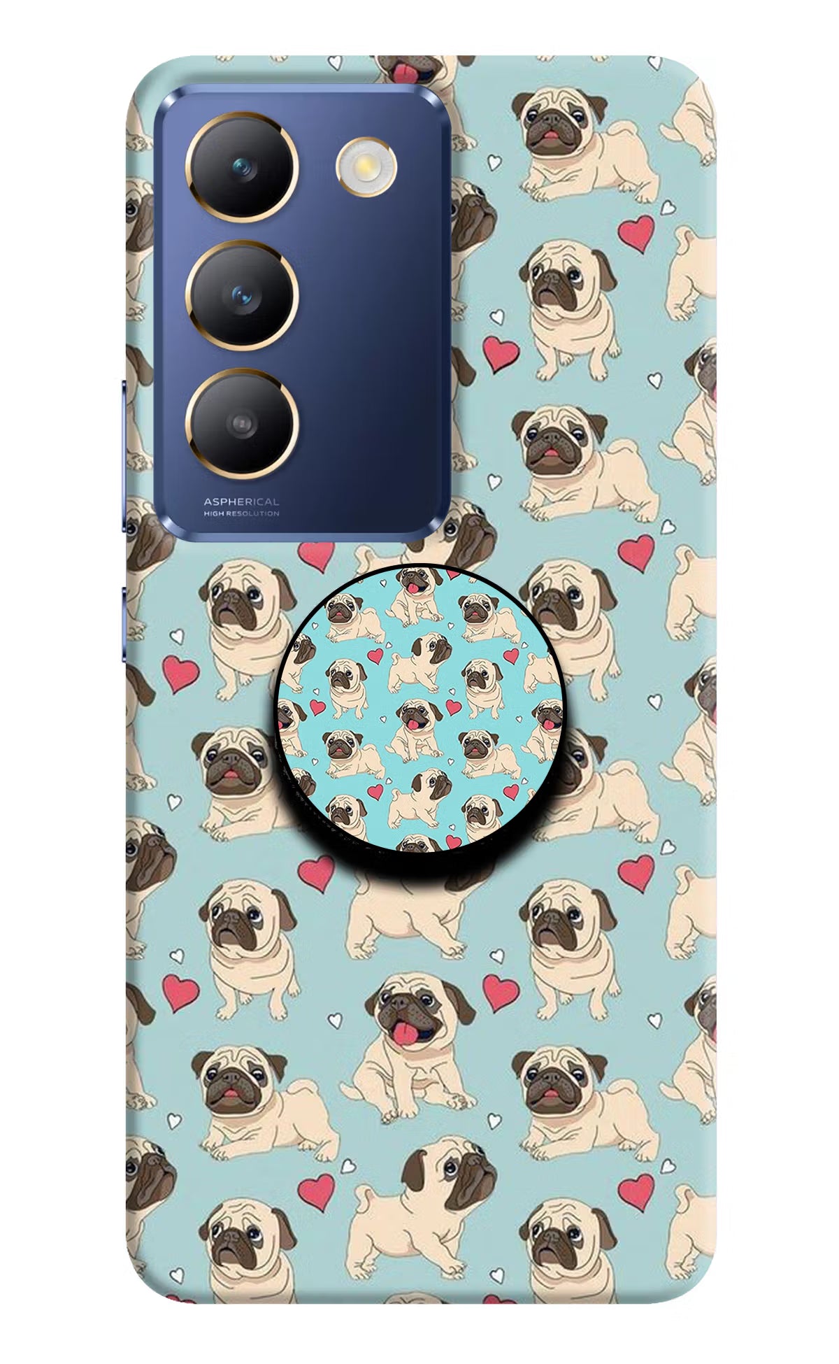Pug Dog Vivo Y200E 5G/T3 5G Pop Case by Casekaro
