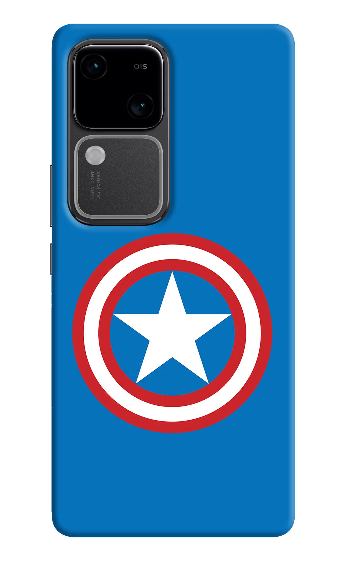 Captain America Logo Vivo V30 5G Hard Case Back Cover by Casekaro