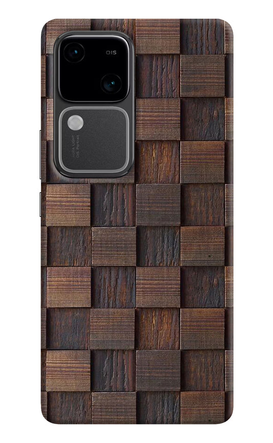 Wooden Cube Design Vivo V30 5G Hard Case Back Cover by Casekaro