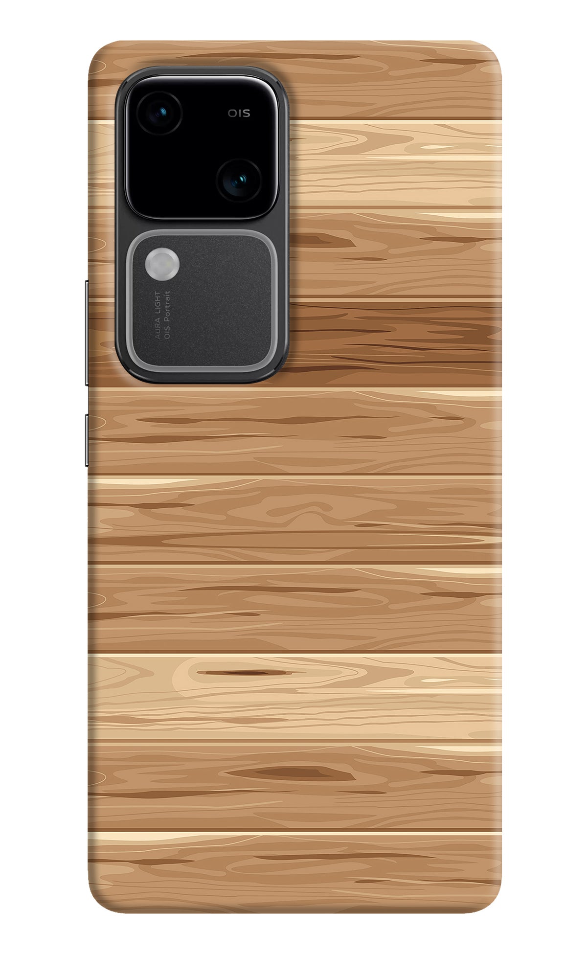 Wooden Vector Vivo V30 5G Back Cover