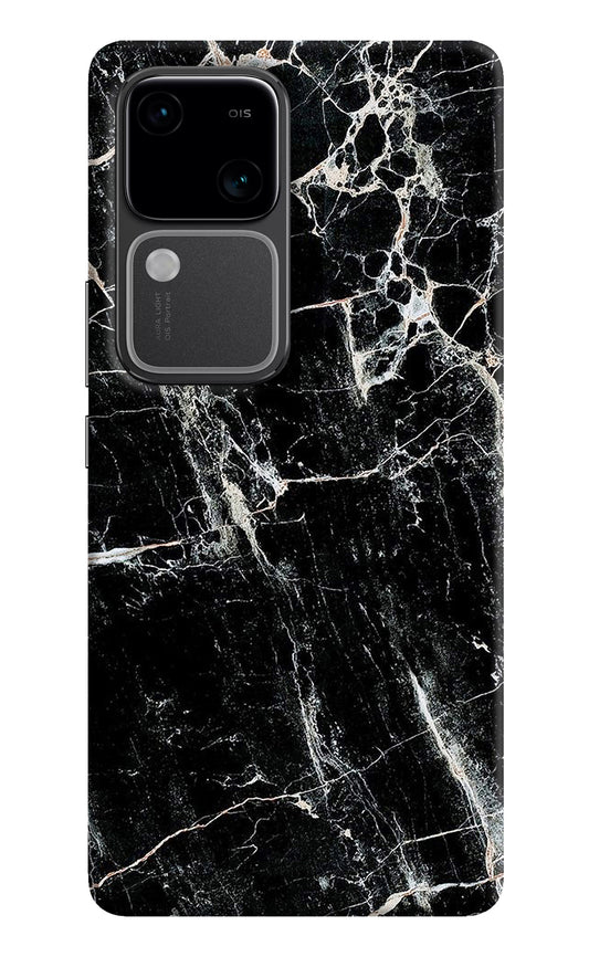 Black Marble Texture Vivo V30 5G Back Cover