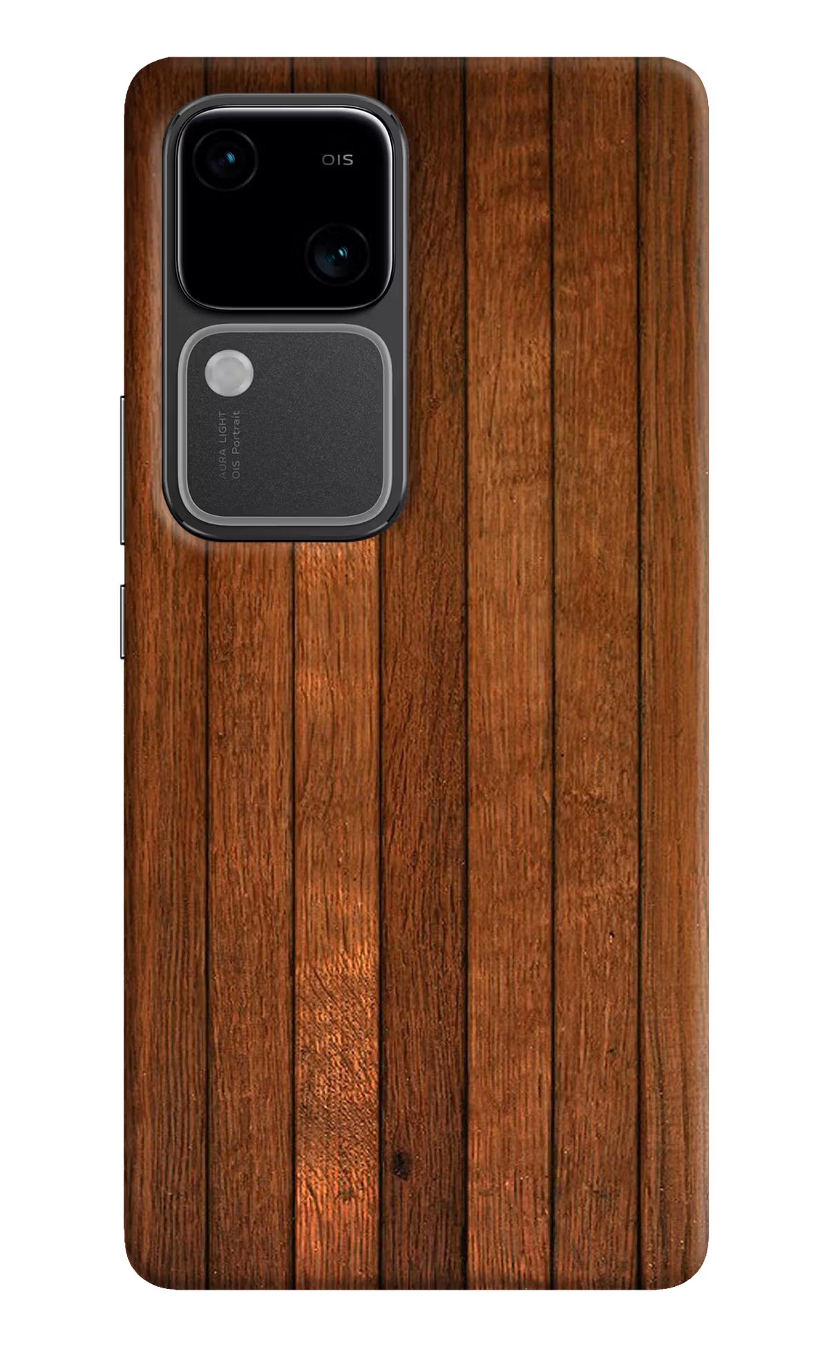 Wooden Artwork Bands Vivo V30 5G Hard Case Back Cover by Casekaro