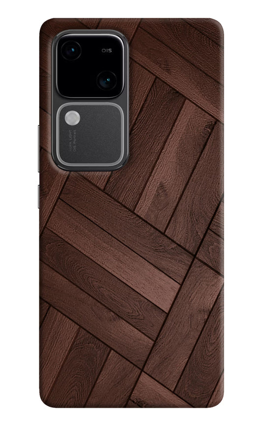 Wooden Texture Design Vivo V30 5G Hard Case Back Cover by Casekaro