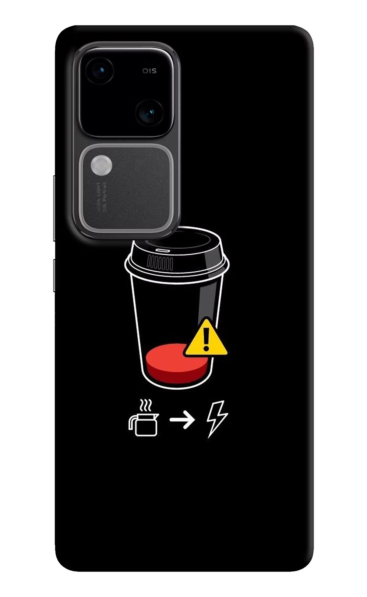 Coffee Vivo V30 5G Hard Case Back Cover by Casekaro
