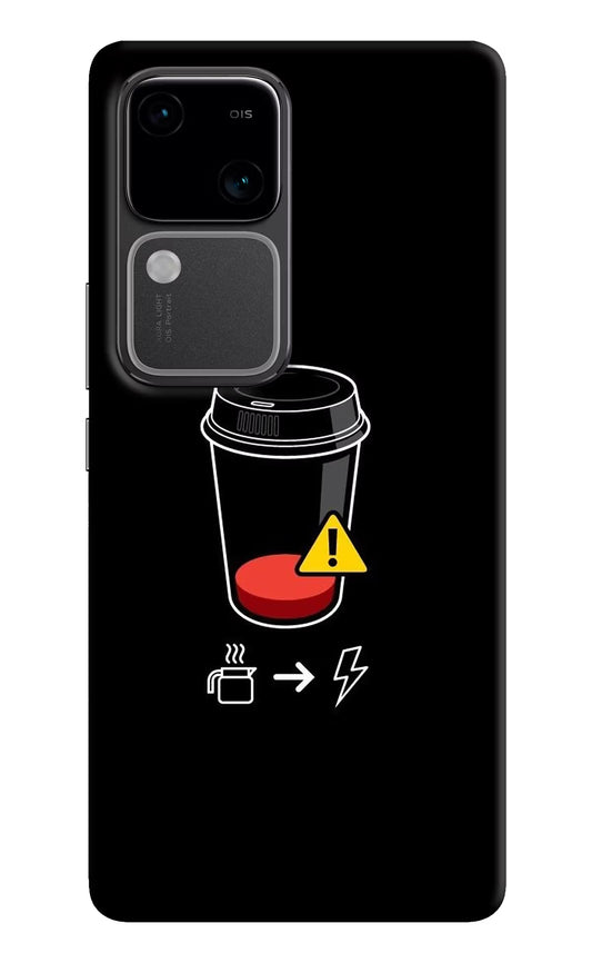 Coffee Vivo V30 5G Hard Case Back Cover by Casekaro