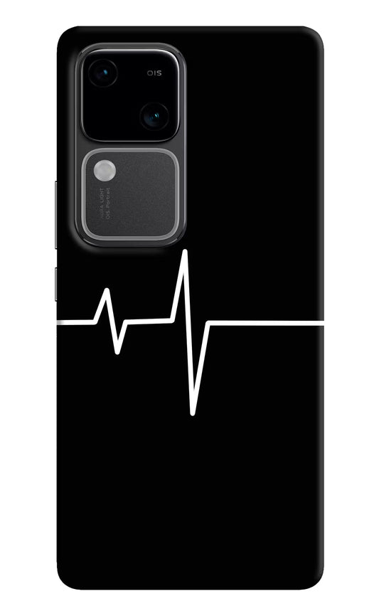 Heart Beats Vivo V30 5G Hard Case Back Cover by Casekaro