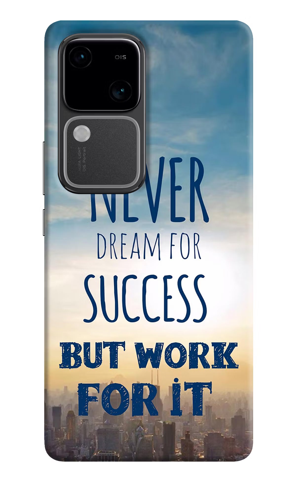 Never Dream For Success But Work For It Vivo V30 5G Hard Case Back Cover by Casekaro