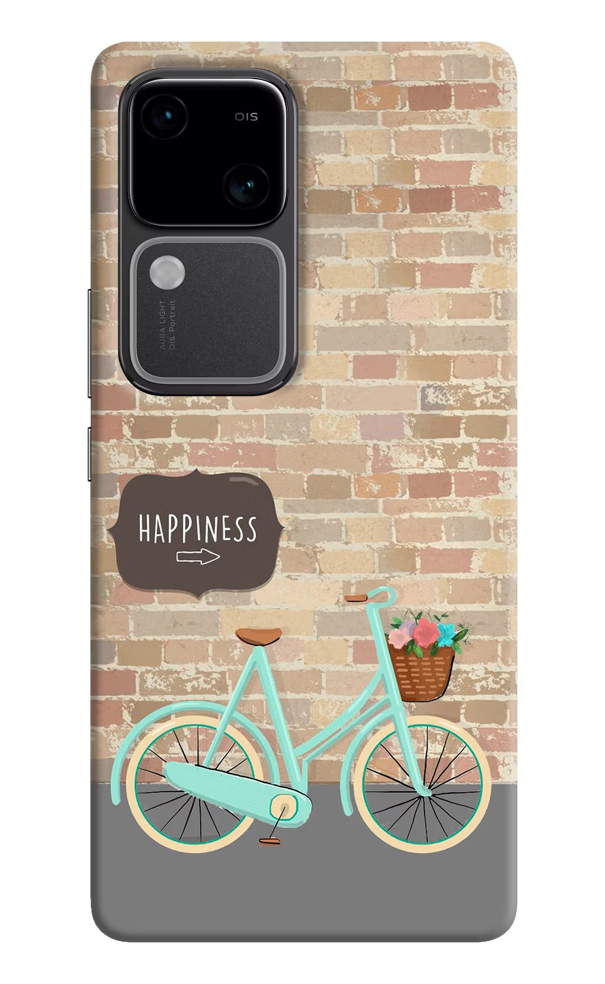 Happiness Artwork Vivo V30 5G Hard Case Back Cover by Casekaro