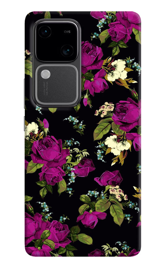 Flowers Vivo V30 5G Hard Case Back Cover by Casekaro