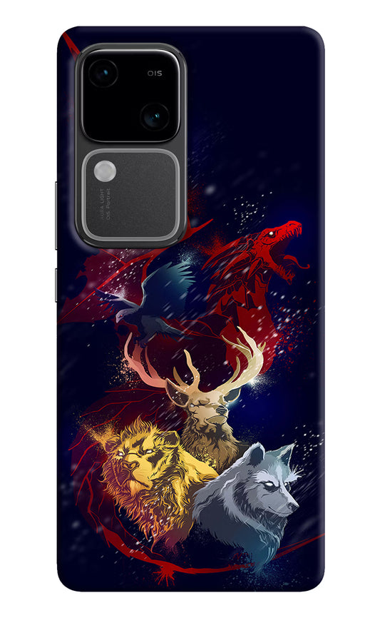 Game Of Thrones Vivo V30 5G Hard Case Back Cover by Casekaro