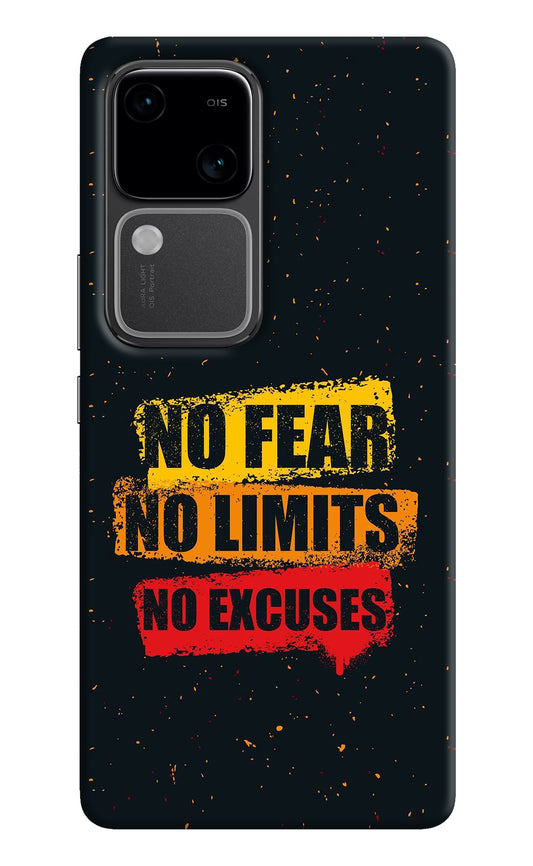 No Fear No Limits No Excuse Vivo V30 5G Back Cover