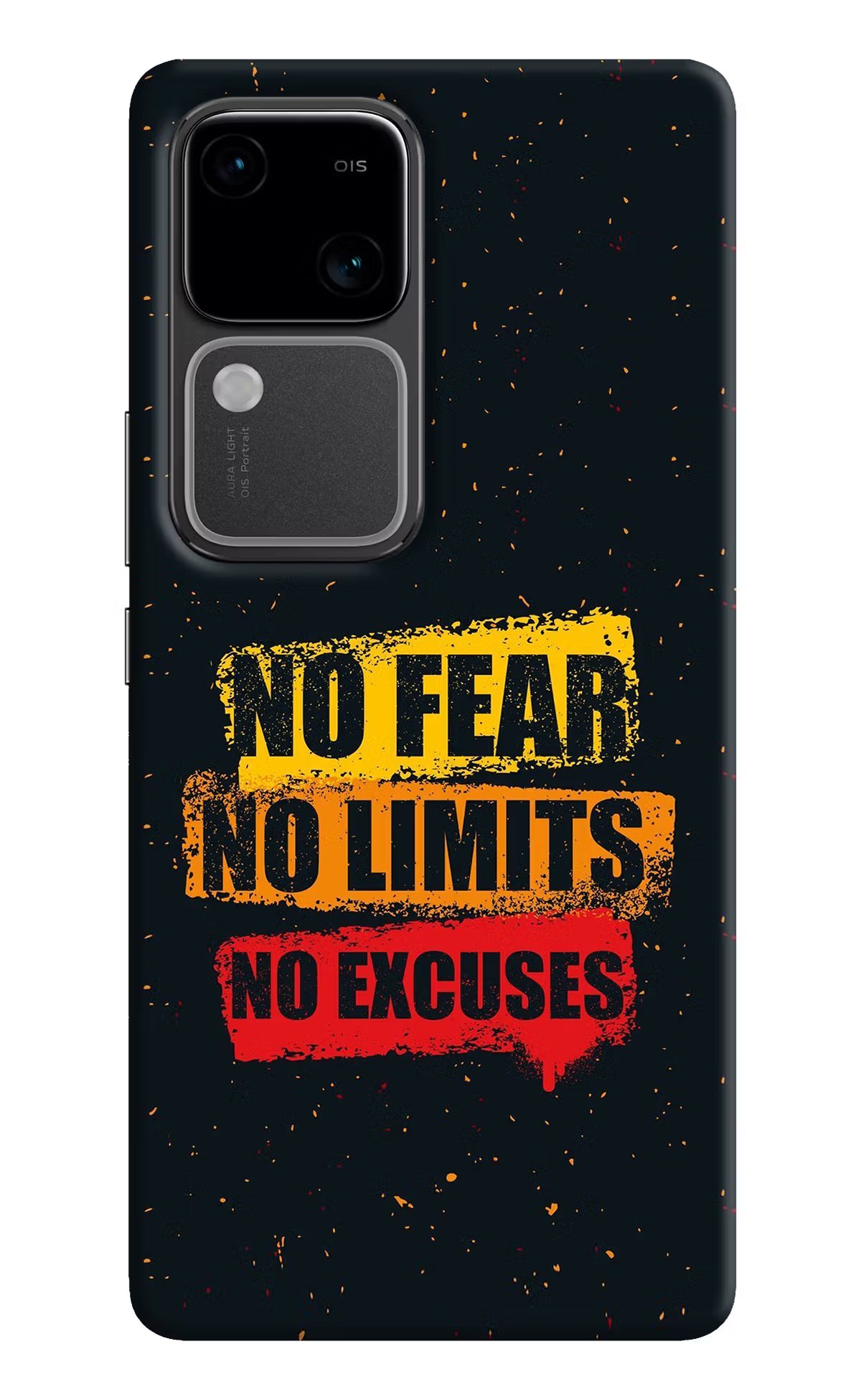 No Fear No Limits No Excuse Vivo V30 5G Hard Case Back Cover by Casekaro