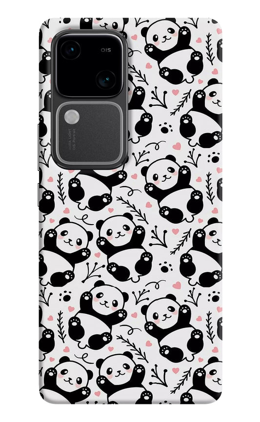 Cute Panda Vivo V30 5G Back Cover