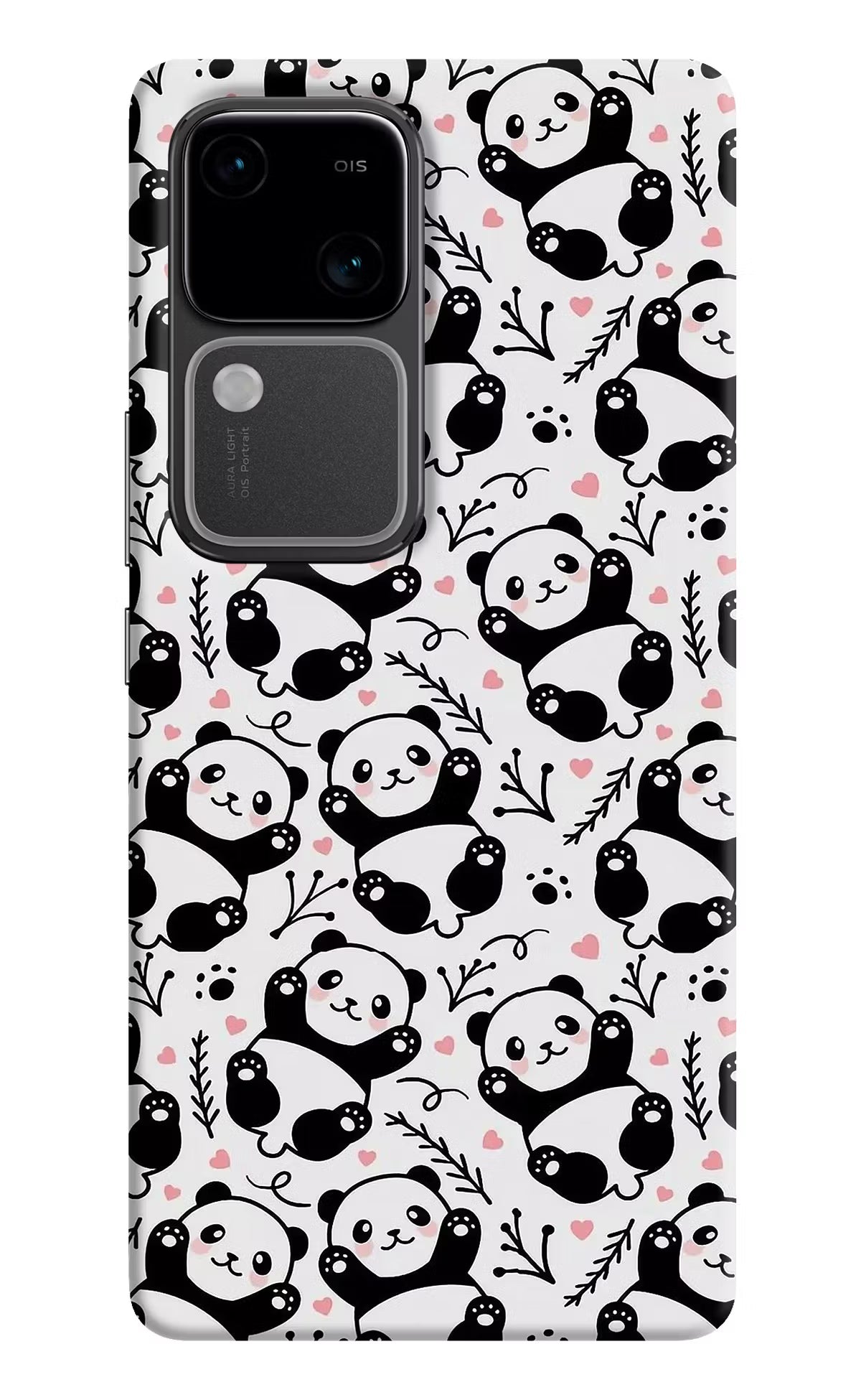 Cute Panda Vivo V30 5G Hard Case Back Cover by Casekaro