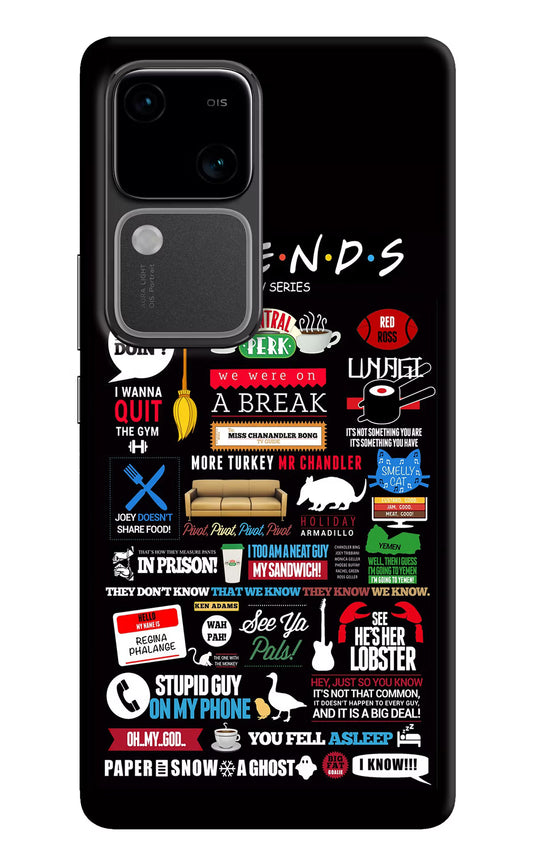 FRIENDS Vivo V30 5G Hard Case Back Cover by Casekaro
