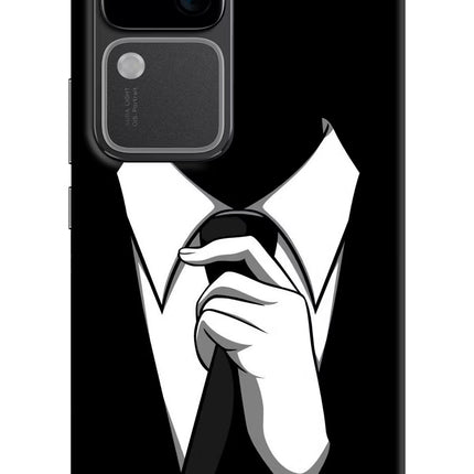 Black Tie Vivo V30 5G Hard Case Back Cover by Casekaro